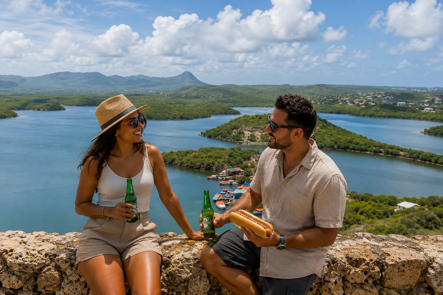 Westpunt Lookout Point scenic view in Curaçao